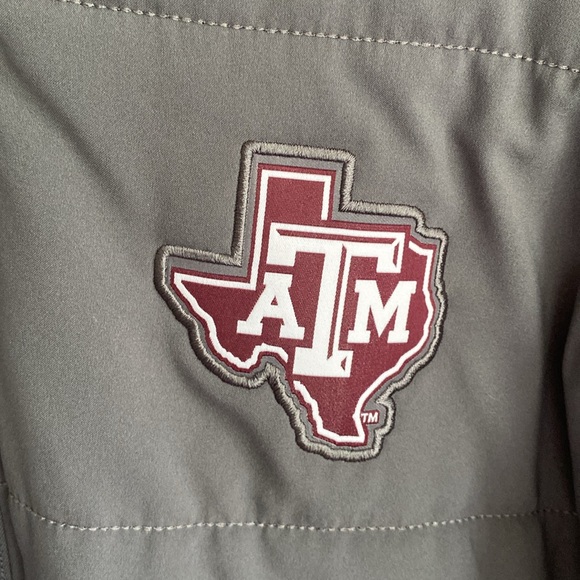 Men's adidas Texas A&M Midweight Full-Zip Gray Jacket-Size S - Picture 2 of 8